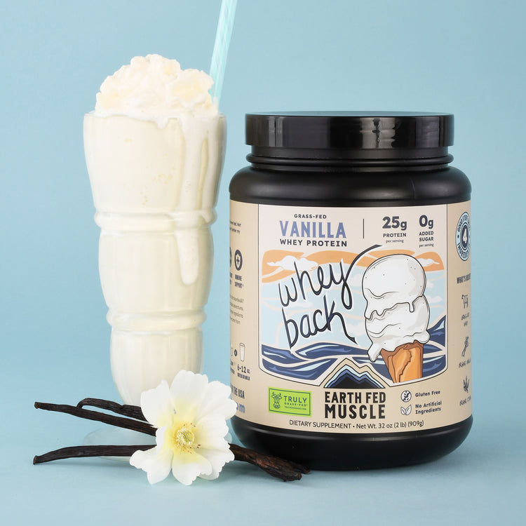 Earth Fed Muscle Chocolate Shakeup Chocolate Grass-Fed Whey Protein 2 LB
